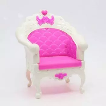 Аксессуары для кукол Диван Кресло Мебель Стул Для Кукольного Домика Барби Пластиковый Модный Стиль Стул Принцесса Кукла Лучший Подарочный Игрушки розовый