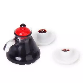 Аксессуары для кукольного дома, 3 миниатюрные модели, миниатюрная кофейная кружка