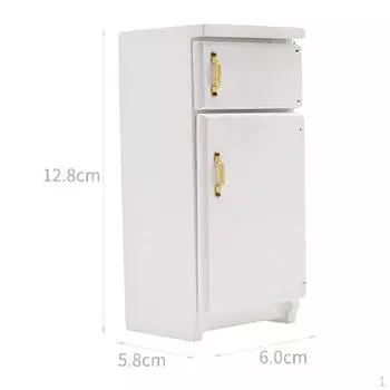 Аксессуары для кукольного домика, модель мебели белого холодильника