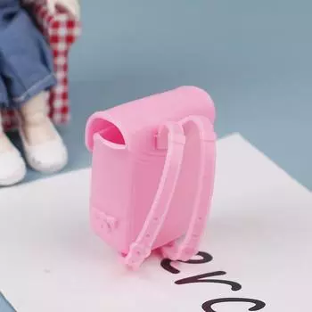 Аксессуары для кукол Школьный портфель из ПВХ, съемный и прикрепляемый изнутри Toyschoolbag