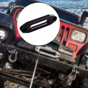 Аксессуары для лебедки Клюз 124 мм Алюминиевый универсальный для синтетического троса чёрный