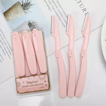 Аксессуары для макияжа Лезвие для бровей Бритва для волос подмышками Формующий станок для бровей Бритва Триммер для бровей фиолетовый