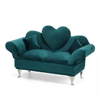 Аксессуары для миниатюрных кукол, шкатулка для украшений, органайзер, мебель, украшения, ящик для хранения, спальня, украшения, украшения, шкатулка для хранения на шею 15*13.5*11.5cm зелёный