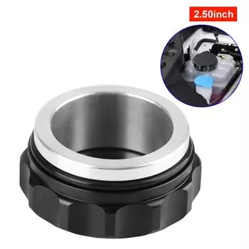 Аксессуары для модификации автомобиля Крышка бензобака Автомобильные аксессуары Универсальная крышка радиатора Алюминиевая крышка бака с замком Black