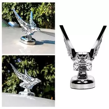 Аксессуары для модификации автомобиля, передний капот автомобиля, значок с орлом, наружное украшение, передняя крышка автомобиля, 3D-эмблема орла