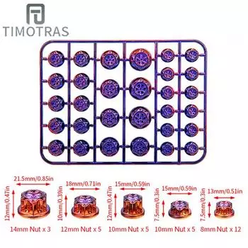 Аксессуары для модификации мотоцикла TIMOTRAS Крышка головки винта Декоративная крышка винта Детали Крышка винта двигателя скутера