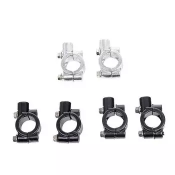 Аксессуары для модификации сиденья зеркала мотоцикла с кронштейном руля M8 M10 для отражения в зеркале заднего вида. M10 handlebar 22mm чёрный