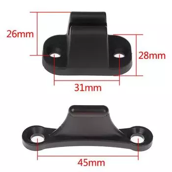 Аксессуары для модификации трейлера Rv, позиционирующая дверная пряжка, прочная усиленная нейлоновая пряжка чёрный