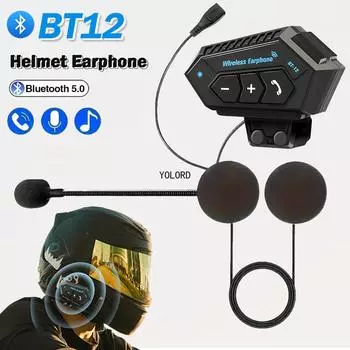 Аксессуары для мотоциклетного шлема Интерком-шлем BT Беспроводной моторный стереофонический интерфон Handsfree с микрофоном-снижением
