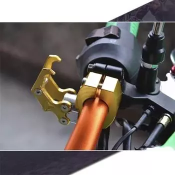 Аксессуары для мотоциклов Крючок для мотоцикла Вешалка для багажной сумки Алюминиевый сплав Коготь для шлема Двойной держатель для бутылок Аксессуары для мотоциклов синий