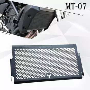 Аксессуары для мотоциклов, решетка радиатора, защитная крышка для Yamaha Mt07 Mt-07 FZ07 FZ-07 MT 07 XSR700 2014 2015 2016 чёрный