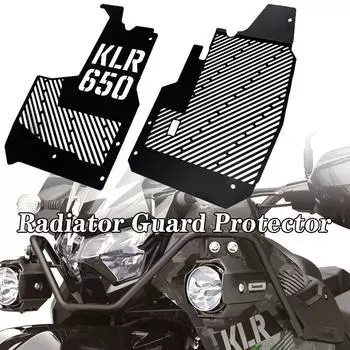 Аксессуары для мотоциклов, решетка радиатора, Защитная крышка для Kawasaki KLR650 KLR 650 klr650 2022 2023, защита бака для воды чёрный