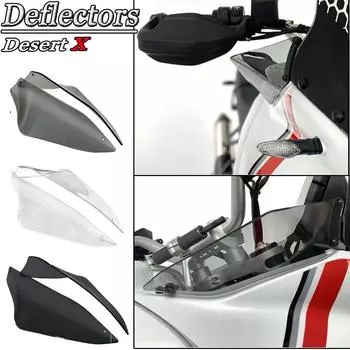 Аксессуары для мотоциклов, спойлер для Ducati Desert X 2022 Desert x 2023, боковой дефлектор, черный, воздушно-серый чёрный