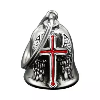 Аксессуары для мотоциклов Винтажные панк-колокольчики CrossGuardians Wing Luck Bells Вешалка для ключей Мотоциклетные колокольчики красный