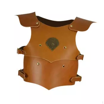 Аксессуары для нагрудной брони Косплей Костюм для ролевой игры на вечеринку в стиле рейв на Хэллоуин коричневый