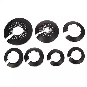 Аксессуары для настенного воздуховода, 2/4 шт., хомуты для радиаторных труб, накладка на пол, декоративная накладка на радиатор, крышка для водопроводной трубы as the picture