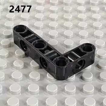 Аксессуары для небольших строительных блоков 2477 3X5 Отверстие для рычага Отверстие для балки L Боковой ремень Переменное отверстие Детали рулевой балки 1 piece