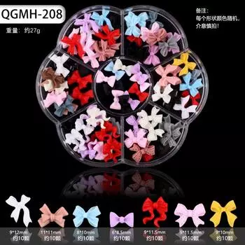 Аксессуары для нейл-арта, имитация смолы, печенье, мороженое, милые мультяшные трехмерные аксессуары, смешанный бант для ногтей