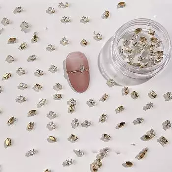 Аксессуары для ногтей Кристалл Стразы для ногтей Набор ювелирных украшений для ногтей Шармы для нейл-арта Украшение для ногтей gold-Horse Eye