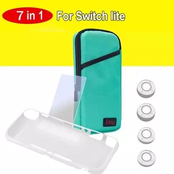 Аксессуары для NS Lite: жесткий чехол + 4 колпачка + стеклянная пленка + защитная крышка чёрный