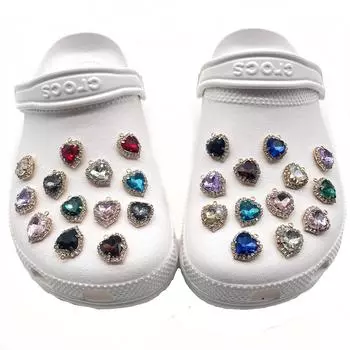 Аксессуары для обуви Crystal Gem Diamond Crocs: Пряжки и цветы для обуви 11 pieces