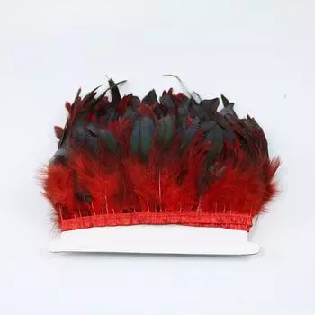 Аксессуары для одежды Разноцветное петушиное перо Фиолетовое плавательное перо Selvedge 10M оранжевый