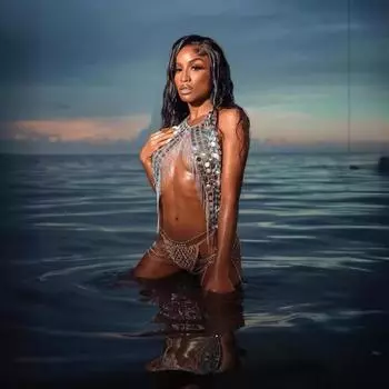 Аксессуары для одежды, секси-панк, индивидуальная цепочка украшений для тела в стиле уличный снимок, цепочка украшений для тела ручной работы с блестками average size чёрный