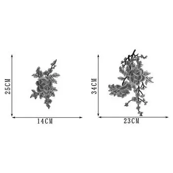 Аксессуары для одежды Швейные нашивки Нашивки для одежды Аппликация Цветочная вышивка из полиэстера Популярные Высококачественные модные украшения своими руками 1 шт. 8