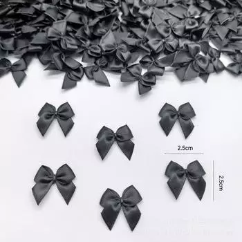 Аксессуары для одежды своими руками нитяная лента с обмоткой из мини-маленьких бантов аксессуары для нижнего белья 030 #black 2.5 * 2.5cm