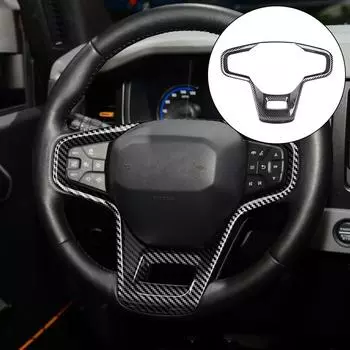 Аксессуары для отделки панели рулевого колеса из углеродного волокна для Ford Bronco 2021 22