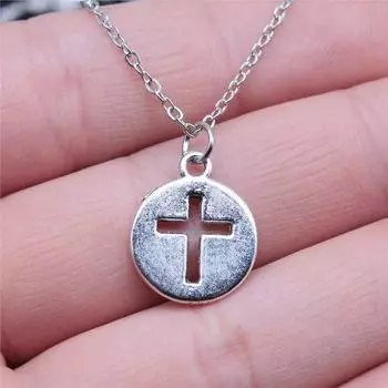 Аксессуары для ожерелья с крестом, винтажные ювелирные изделия, подвески, длина цепи 40 + 5 см