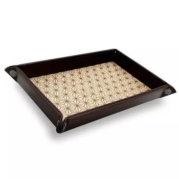 Аксессуары для паркета Хаконэ Чехол для подноса Ящик для хранения аксессуаров Чехол для мобильного телефона Часы Кольцо Традиционные ремесла (Лист осины)