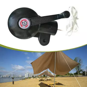 Аксессуары для патио-зонтика Ручка Рычаг Запасная часть Палубная Ручная лебедка с веревкой Зонтик