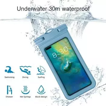 Аксессуары для плавания Водонепроницаемая сумка для мобильного телефона для бассейна, водных видов спорта, пляжных игр, прозрачная защитная сумка для мобильного телефона