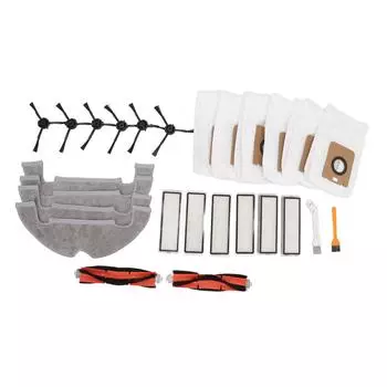 Аксессуары для подметальной машины Основная щетка Пылесборник Фильтр Тряпка Боковая щетка Запасные части для подметальной машины для Dreame