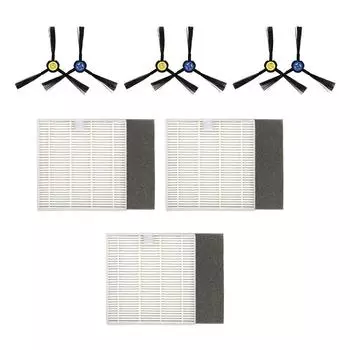 Аксессуары для подметальных машин Ilife V8S X750 X785 V8, боковая щетка, фильтр, боковая щетка One Size белый