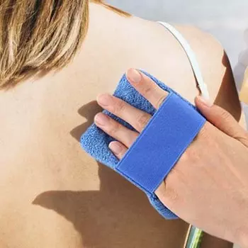 Аксессуары для полотенец Перчатки для удаления пляжного песка Бархатные подушечки для удаления песка Унисекс L синий