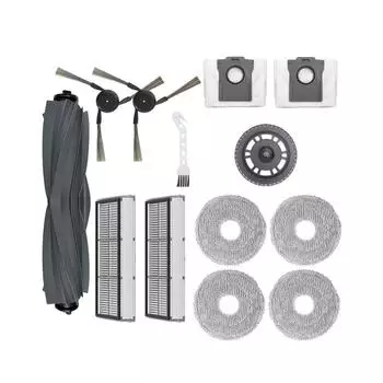 Аксессуары для пылесоса Dreame X40 Ultra / L40 Ultra: запасные части, основная щетка, крышка щетки, пылесборники, фильтр HEPA, тряпки для швабры Kit 9