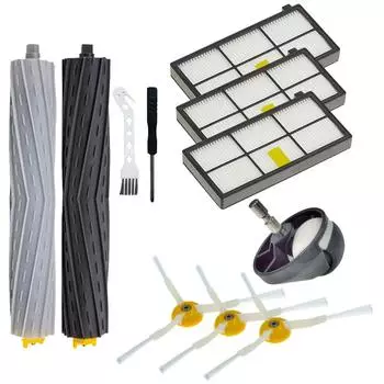 Аксессуары для пылесоса iRobot Roomba 960 980 890 860 800 900 Series, запасные части, основная щетка, боковая щетка, роликовое колесо, фильтр HEPA Kit 3