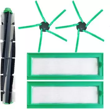 Аксессуары для пылесоса основная роликовая щетка вращающаяся щетка и сменный комплект фильтра Hepa совместимы с Vorwerk, VR200 VR300