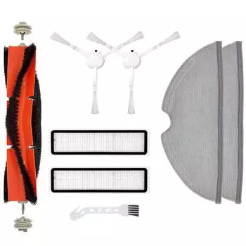 Аксессуары для пылесоса Xiaomi Dreame D9/D9 Pro/L10 Pro Комплект запасных частей для замены, основная щетка, крышка основной щетки, фильтры Hepa, тряпки для швабры Kit 11