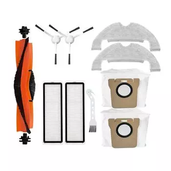 Аксессуары для пылесоса Xiaomi Robot Vacuum X10 B102GL, запасные части, основная щетка, крышка щетки, пылесборники, фильтр Hepa, тряпки для швабры Kit 11