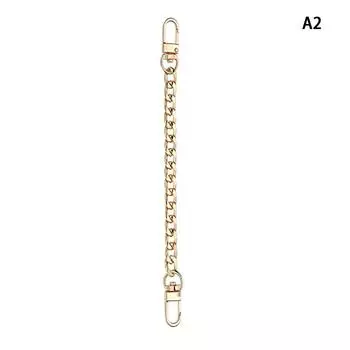 Аксессуары для ремня-цепочки, удлинитель сумки-цепочки 20 см, металлическая цепочка, однотонная цепочка «сделай сам», прочные ремни золотого, серебряного, черного цвета