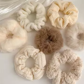 Аксессуары для резинок для волос, большие резинки для волос, однотонные эластичные резинки для волос для женщин, темпераментная прическа с хвостиком