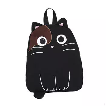 Аксессуары для рюкзака из холста, мультяшный рюкзак для украшения, дня рождения, покупок чёрный