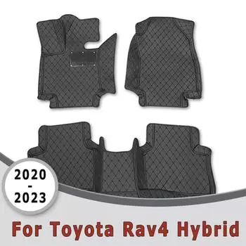Аксессуары для салона автомобиля, автомобильные коврики для Toyota Rav4 Rav 4 Hybrid 2023 2022 2021 2020, запасные части, коврики для ног Front 1pcs blk black