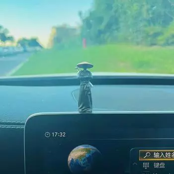 Аксессуары для салона автомобиля, кукла Jianghu Knight, экран компьютера, настольные украшения, Antiquity Knight, центральная консоль, автомобиль Swordsman