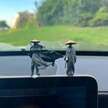 Аксессуары для салона автомобиля, кукла Jianghu Knight, экран компьютера, настольные украшения, Antiquity Knight, центральная консоль, автомобиль Swordsman