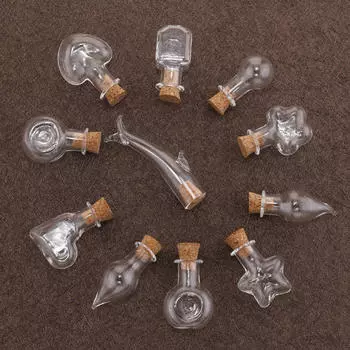 Аксессуары для самостоятельного изготовления, аксессуары из материала ручной работы, стеклянная бутылка для желаний, дрейфующая бутылка с деревянной пробкой, креативная дрейфующая бутылка 2.5cm