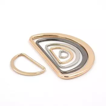 Аксессуары для самостоятельного изготовления Соединительная кнопка Кнопка Металлическое D-образное кольцо Фурнитура Багажная пряжка Полукруглое кольцо D-образное кольцо Руководство Silver * inner diameter 1cm